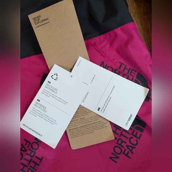 NWT The North Face Antora Dryvent Rain Hoodie – Black/Red – Size Medium - Picture 7 of 16